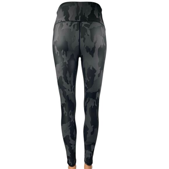 Mono B Black Camo Camouflage Skinny Leg High Rise Fitness Yoga Leggings Pants M - Picture 3 of 4